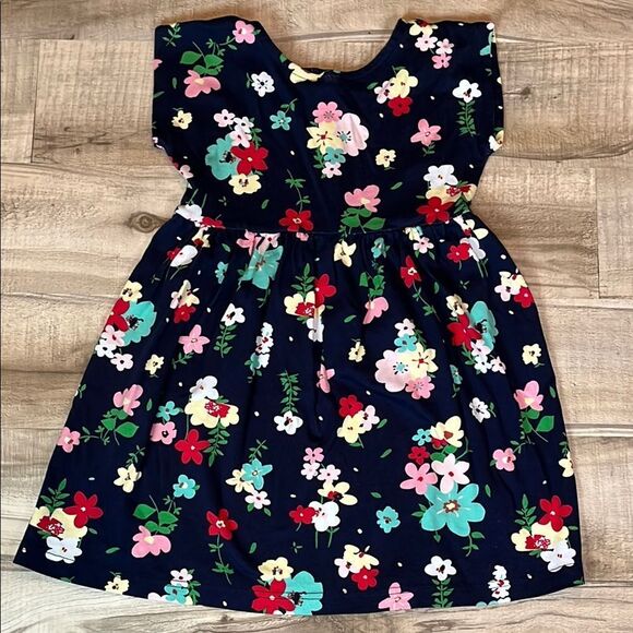 Hanna Andersson White and Pink Casual Sundress with Flutter Sleeves - Picture 5 of 5